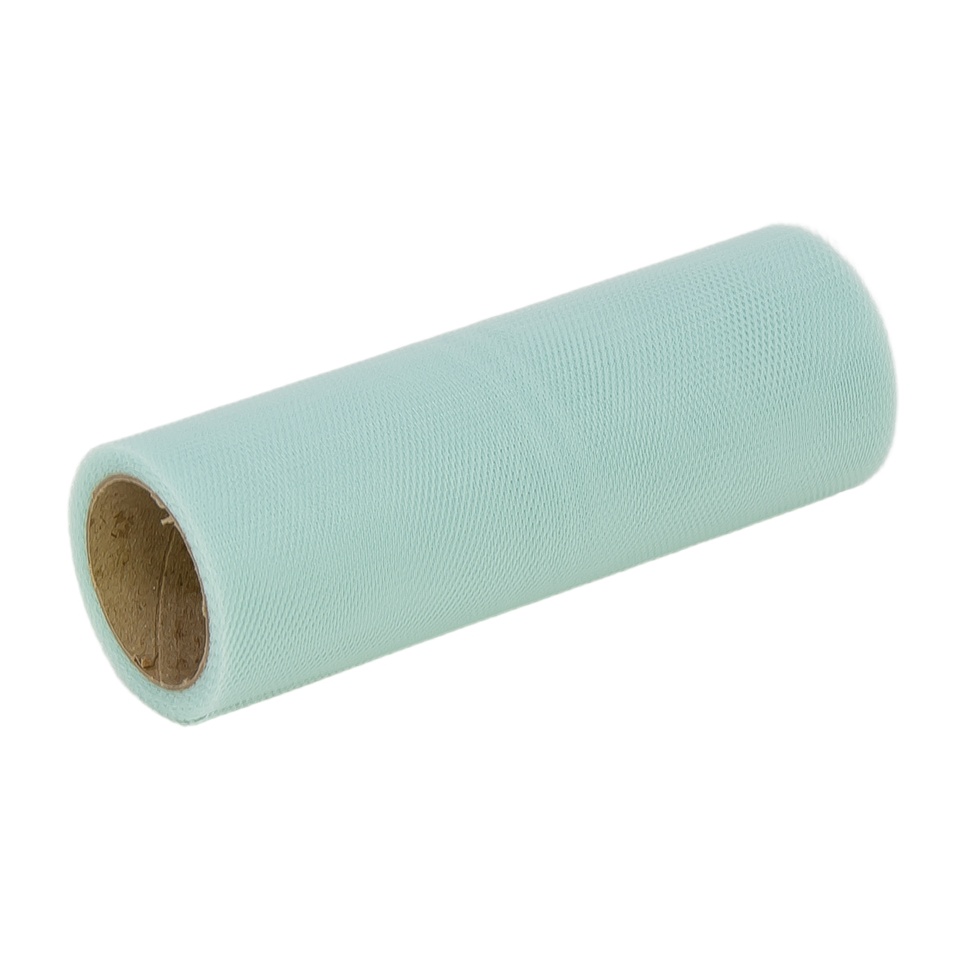 Tiul rolka 15 cm x 10 y, #091 clearly aqua FS22-091