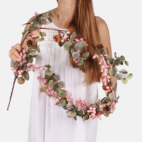 Garland with berries and eucalyptus S958 (Product size)