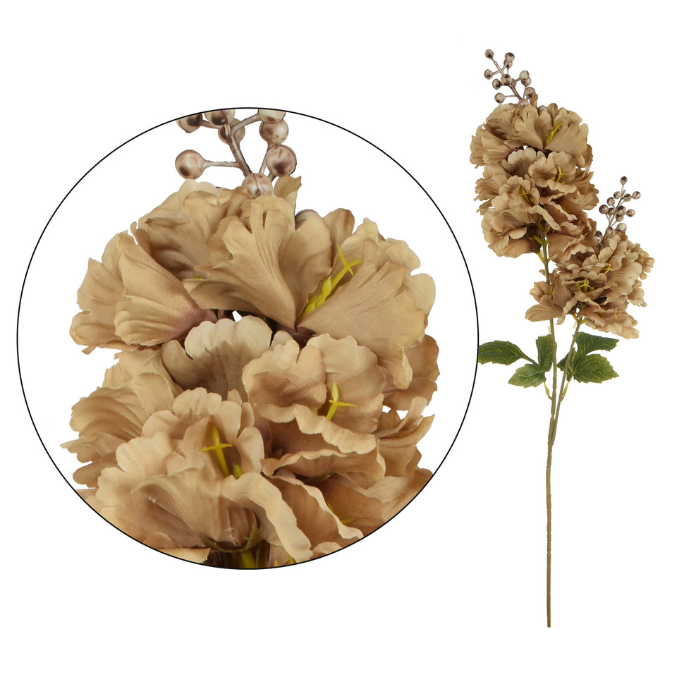 Hortensja - gałązka 85 cm, brown K496-02