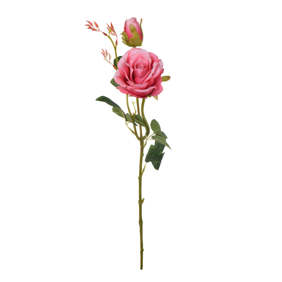 Róża - gałązka 65 cm, pink K326-07