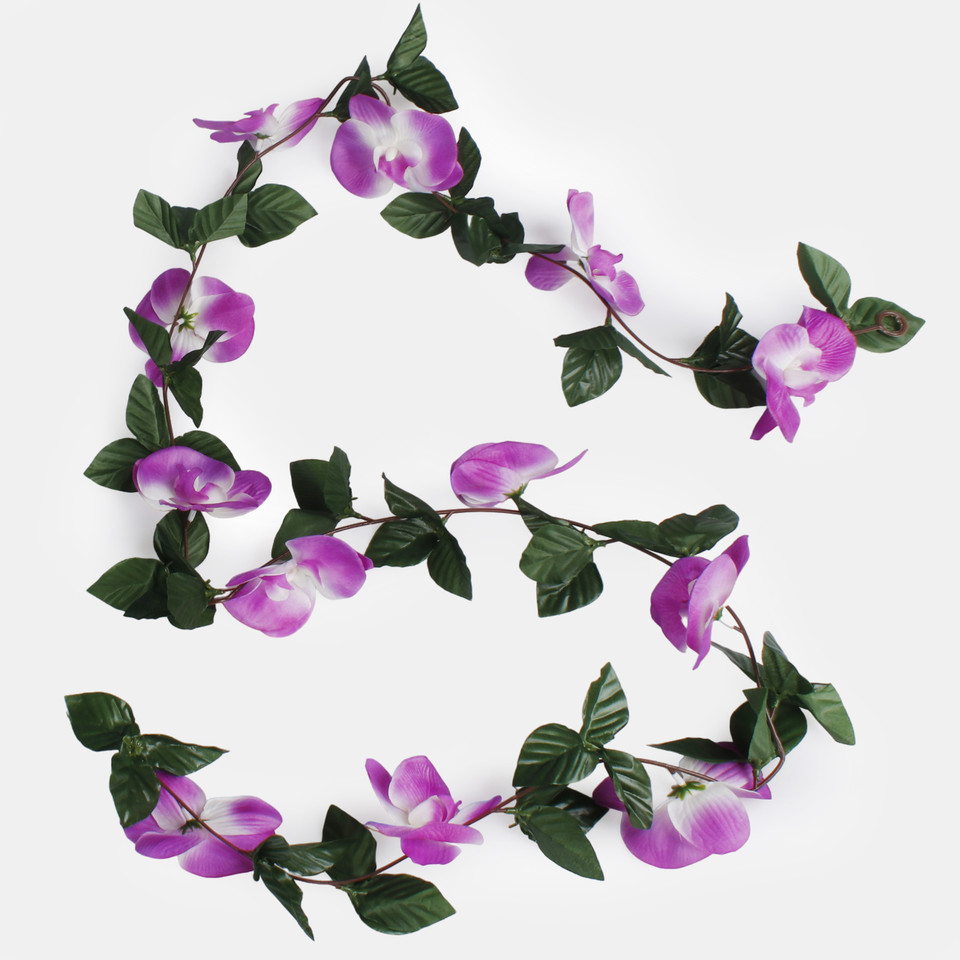 Storczyk - girlanda, Lilac K034-05