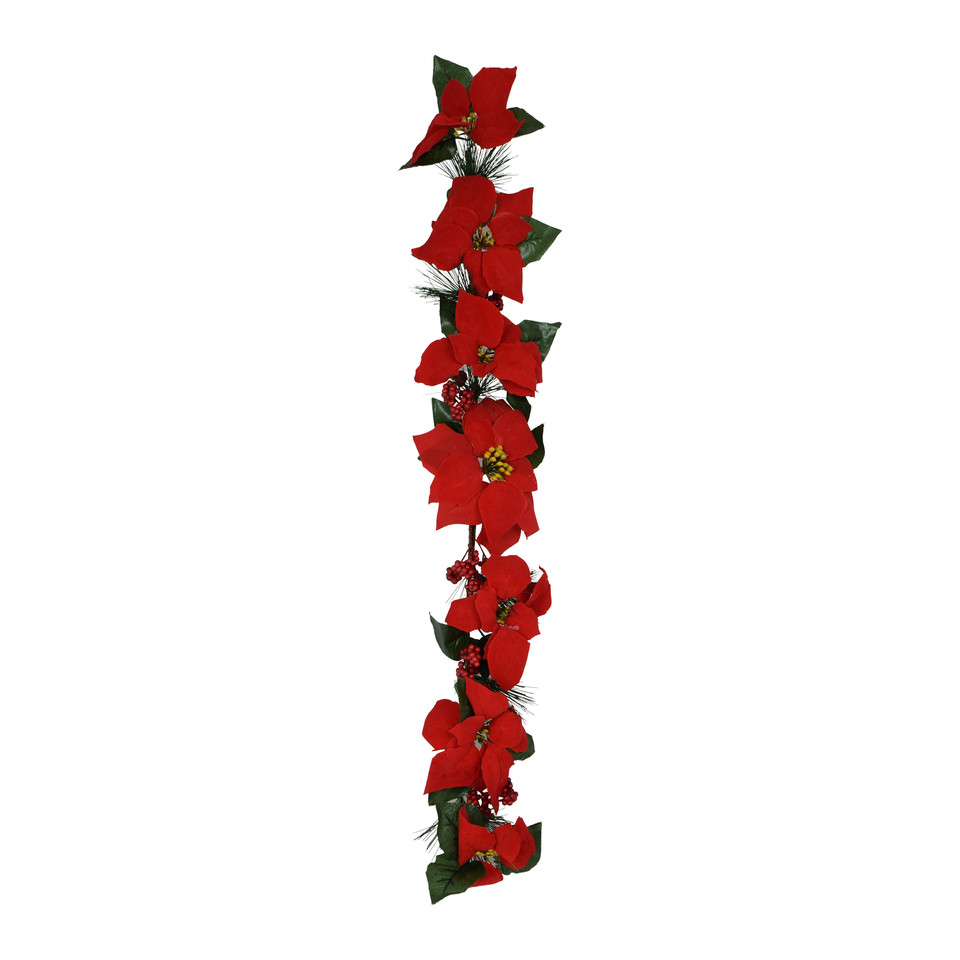 Poincesja - girlanda 86 cm, red X358-00