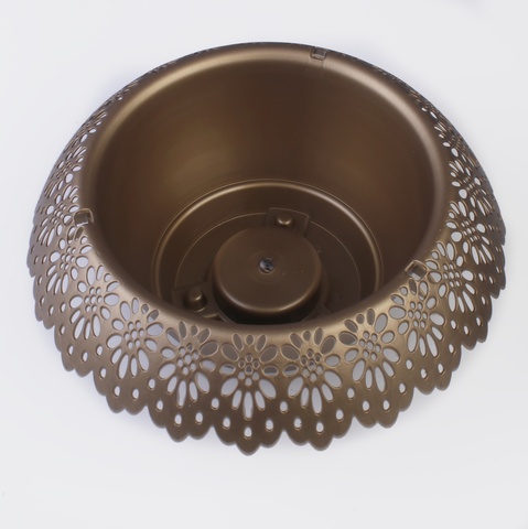 Flowerpot with openwork, Gold C141-02