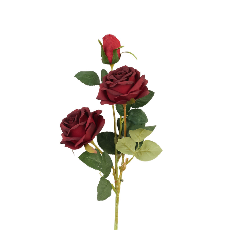 Rose - twig x3, 07 red AL114-07