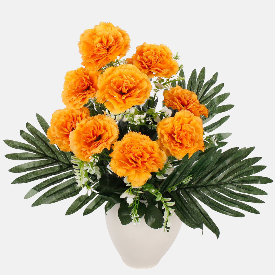 Goździk x 9, Yellow/Orange Edge QA235-04