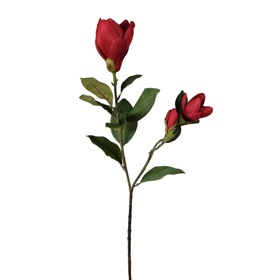 Magnolia - gałązka 82 cm, red GK347-04