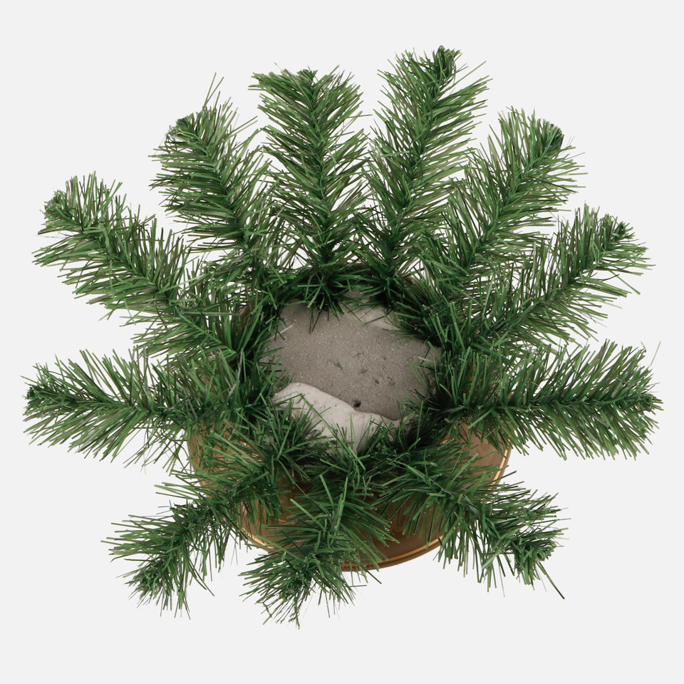 Ikebana with cement filling, Gold J030-01