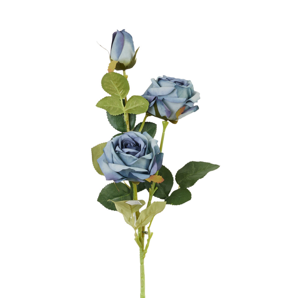 Róża - gałązka x3, 08 blue AL114-08