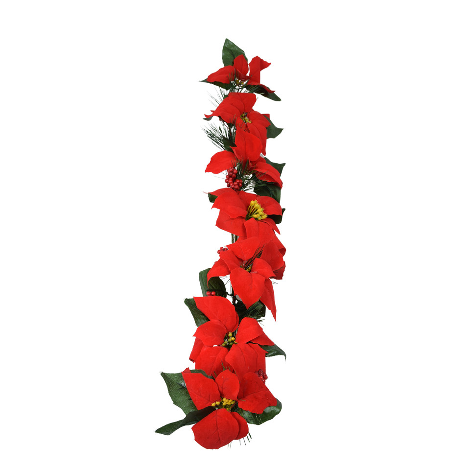 Poincesja - girlanda 86 cm, red X358-00