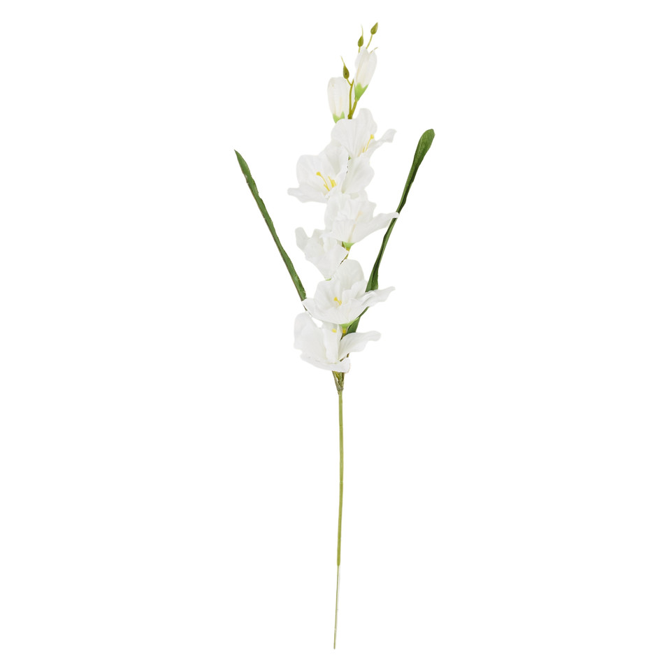 Mieczyk - gałązka 63 cm, 12 white AL182-12