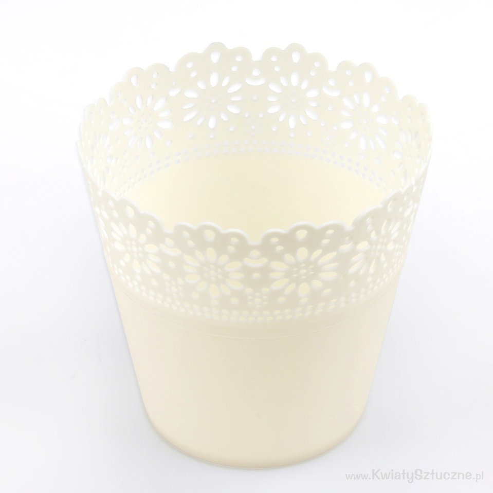 Small Karina pot cover, Cream C110-03