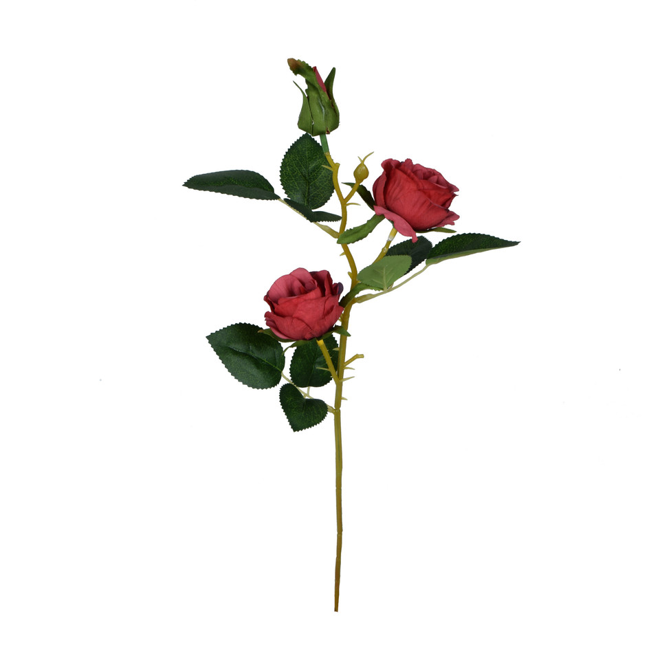 Róża - gałązka 53 cm, red K540-02
