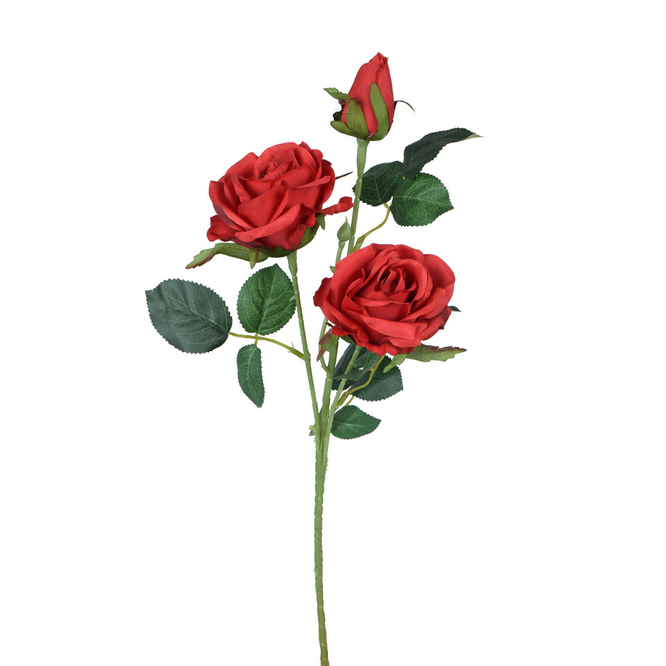 Róża - gałązka 58 cm, red GK288-13