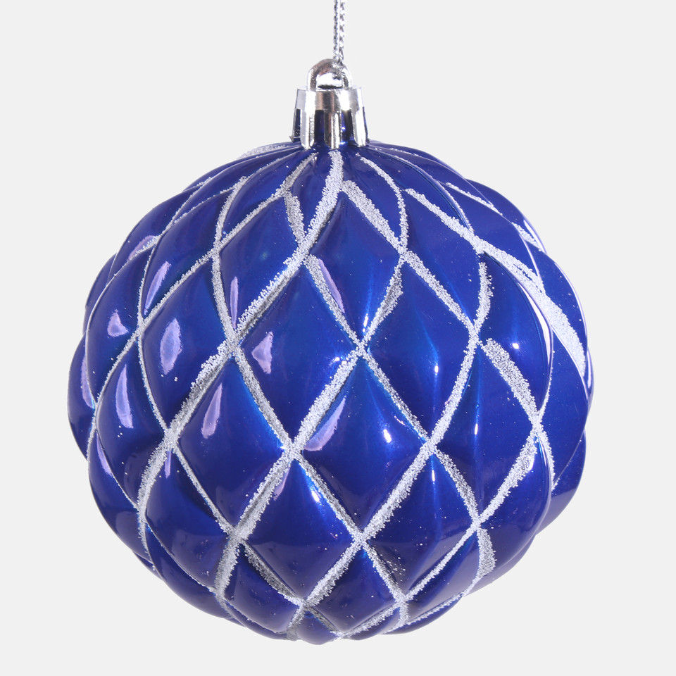 Bombki x 6 szt., Blue/Silver S901-01