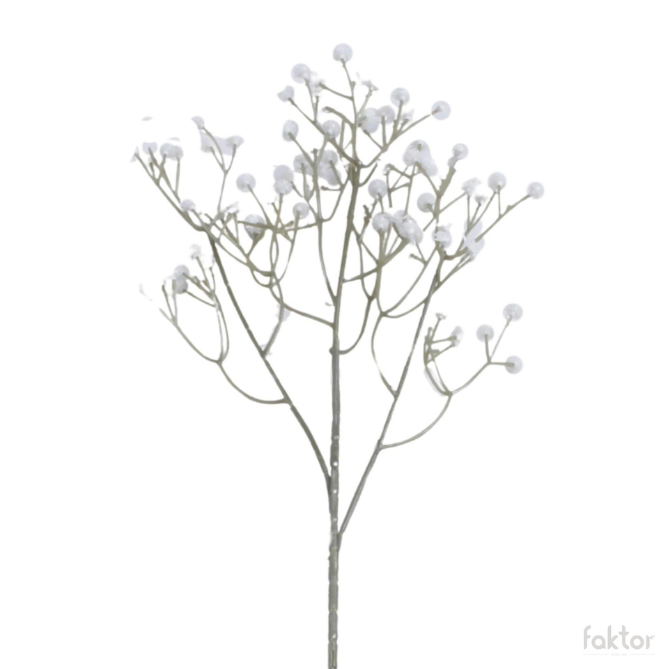Gipsówka - gałązka 60 cm, white R671-02