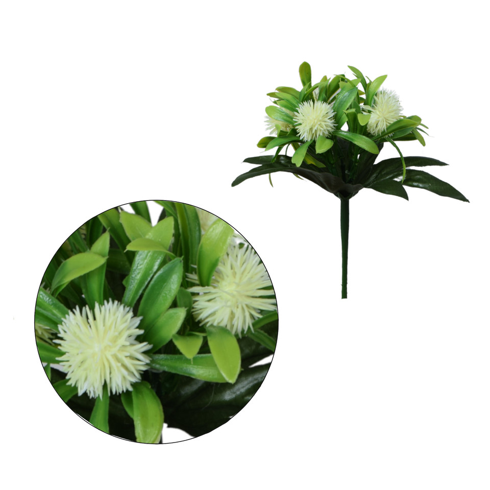 Oset - bukiet 19 cm, white U149-01