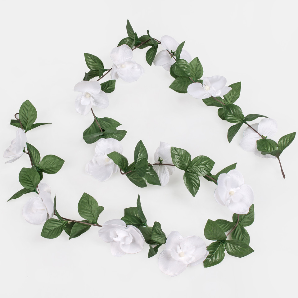 Storczyk - girlanda, White K034-01