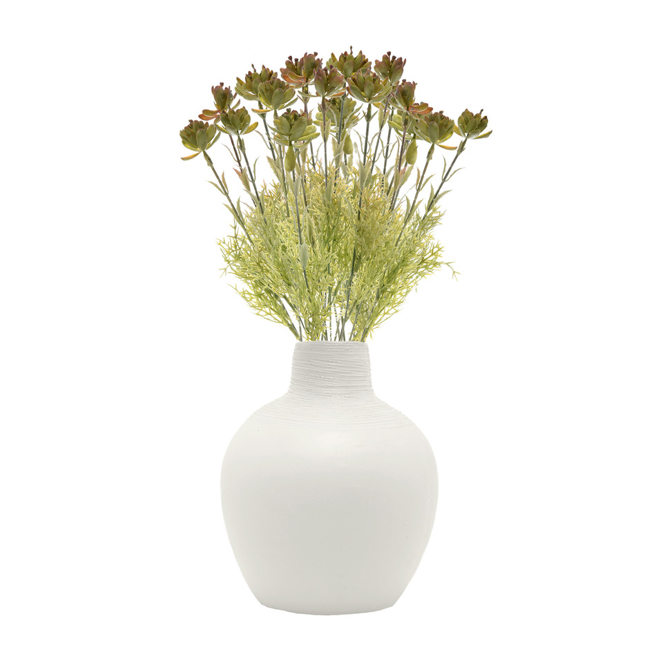 Sukulenty - bukiet 46 cm, green/red R149-01