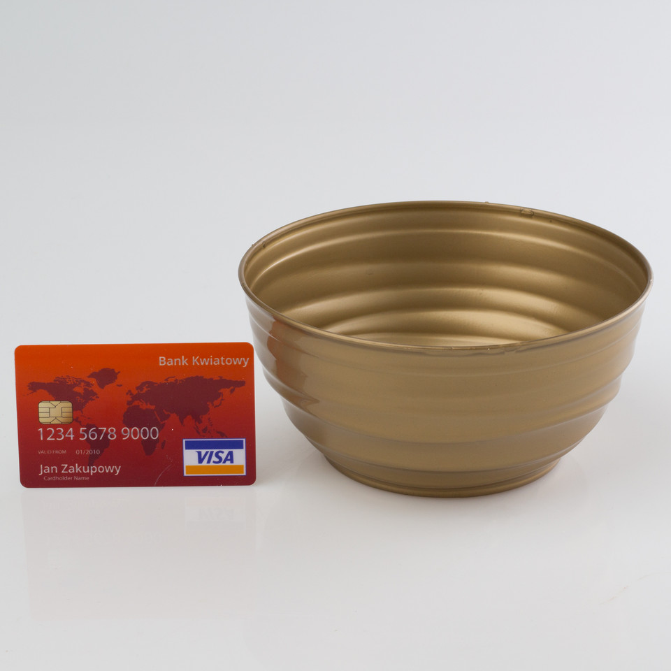 Doniczka Misa 15 cm SONIA, Gold C126-01