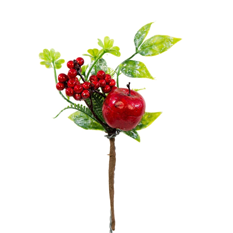 Gałązka świąteczna 18 cm, #01 red YC16-01