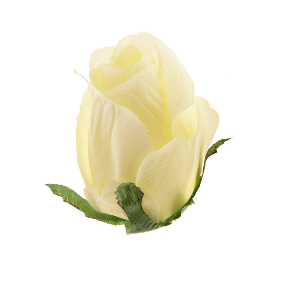 Róża w pąku - główka 7 cm, cream W829-32