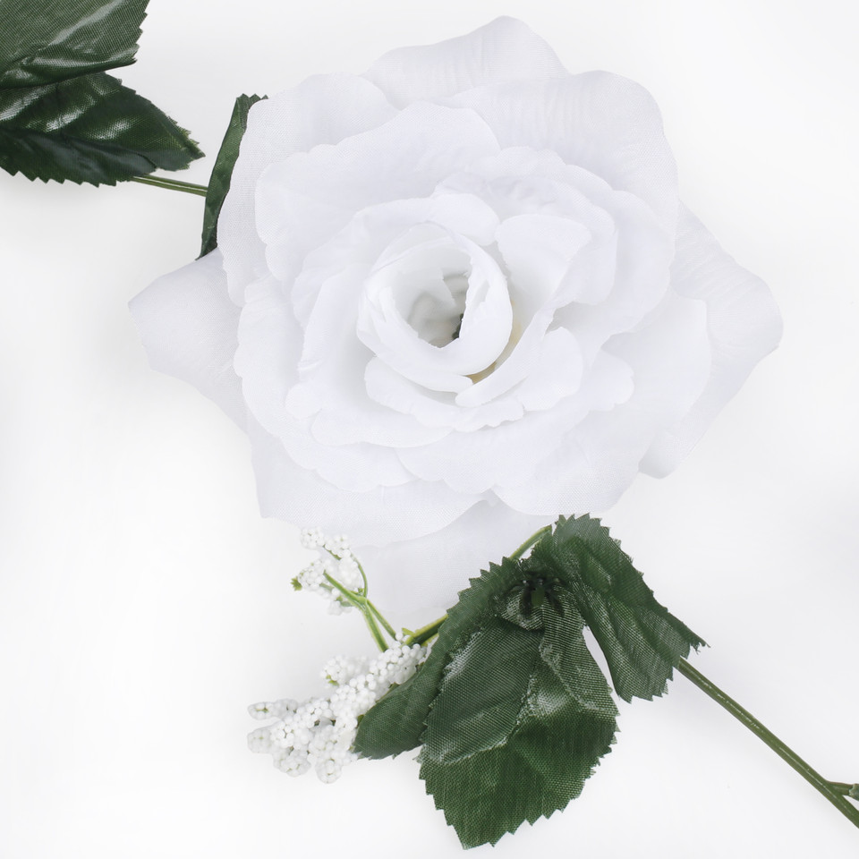 Róża - girlanda, Pure White K033-03