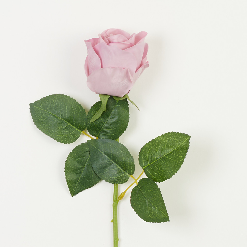 Róża – gałązka REAL TOUCH 45 cm, pink B82-04
