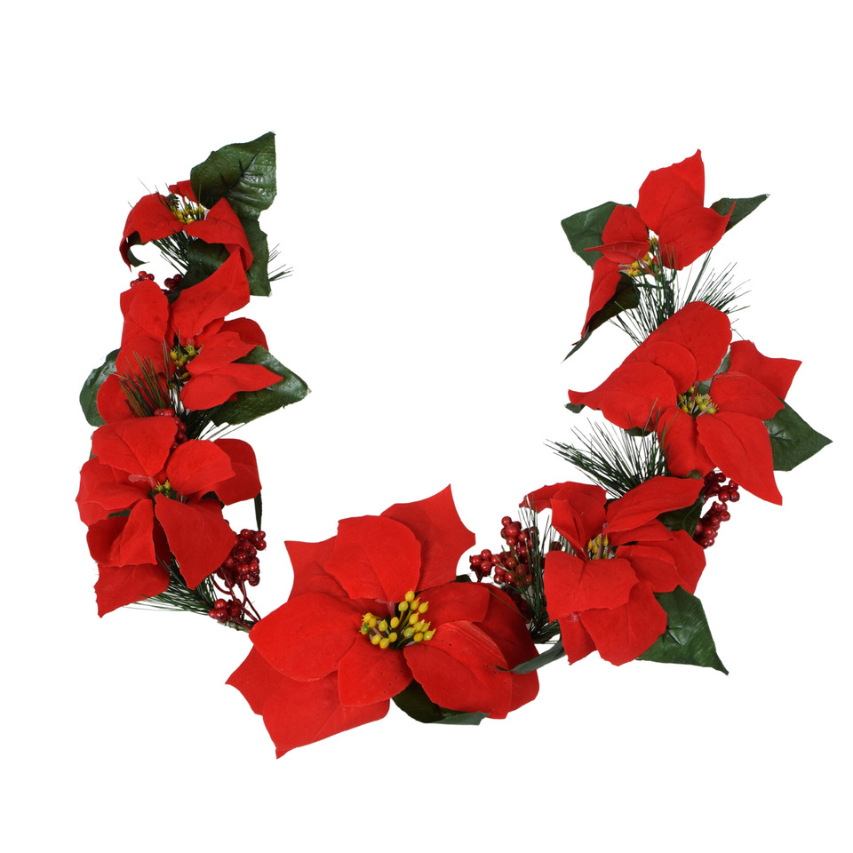 Poincesja - girlanda 86 cm, red X358-00