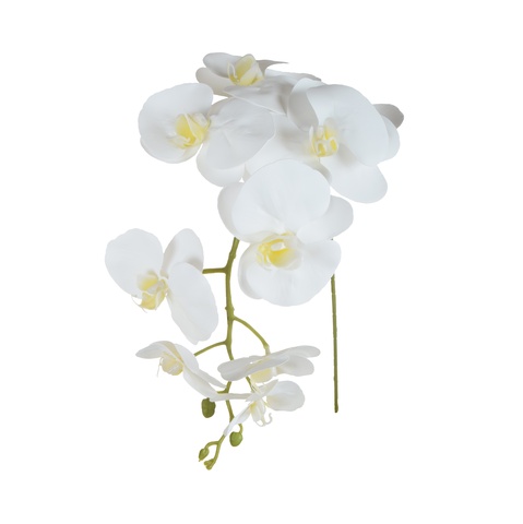 Storczyk - gałązka gumowana 102 cm, pure white GK560-26