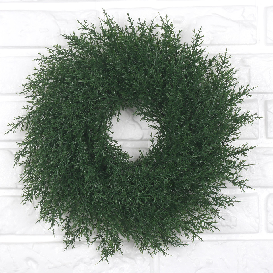 Cypress wreath 14", Green UA053A