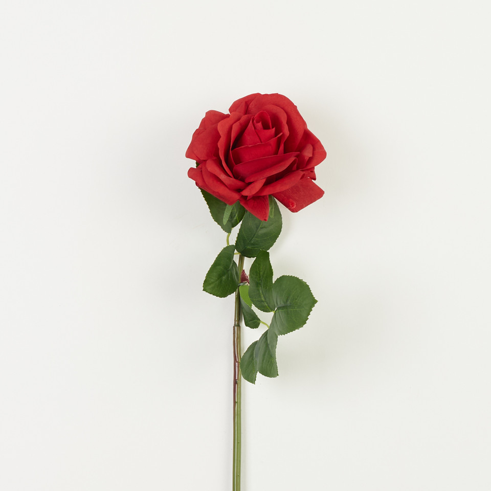 Róża – gałązka REAL TOUCH 61 cm, red B83-06
