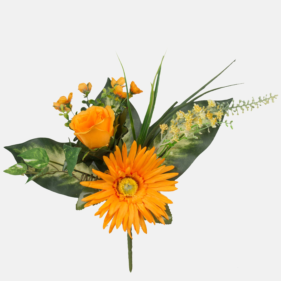 Gerbera/Róża, Orange/Yellow Q217-05