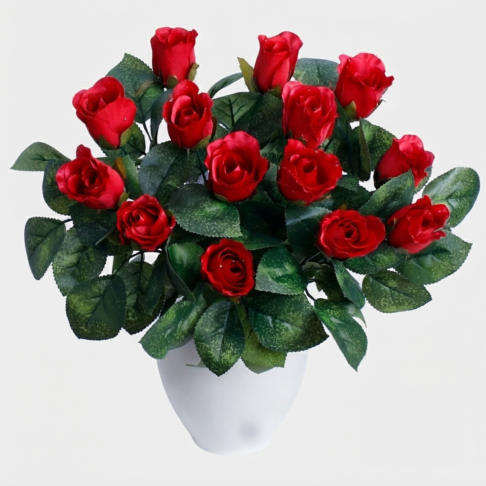 Róża w pąku x 14, Pure Red Q411-03