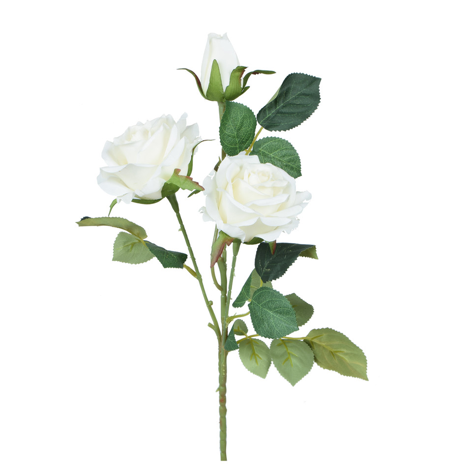 Róża - gałązka 58 cm, cream GK288-02