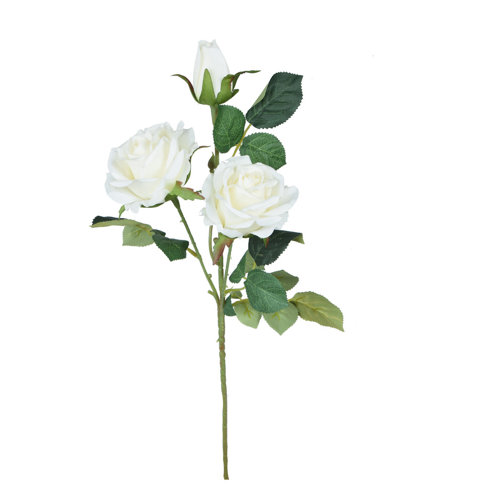 Róża - gałązka 58 cm, cream GK288-02