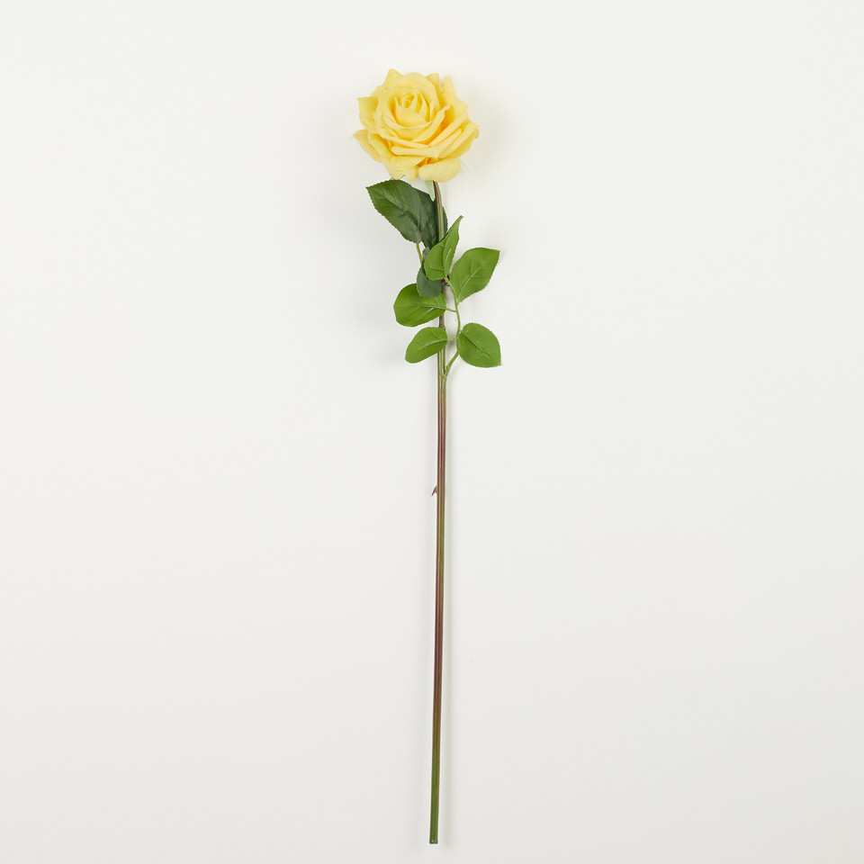 Róża – gałązka REAL TOUCH 61 cm, yellow B83-03