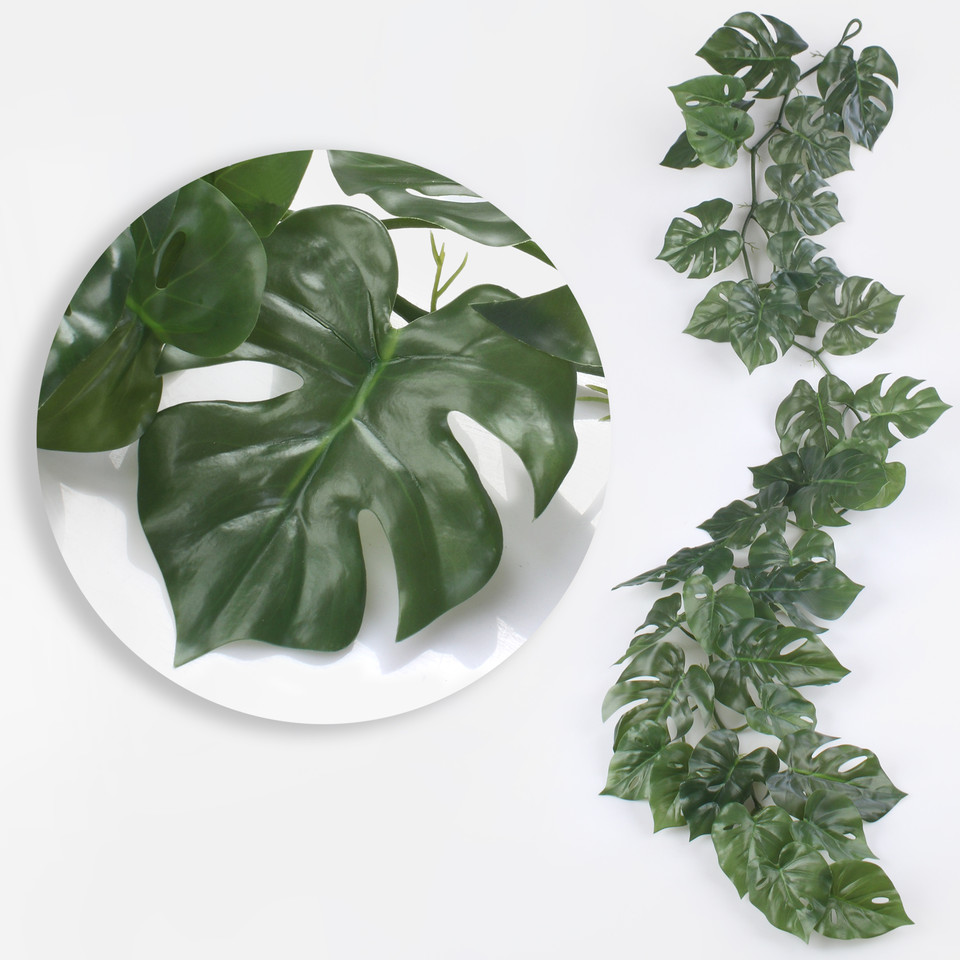 Monstera - girlanda 1,6 m, Green B130-01