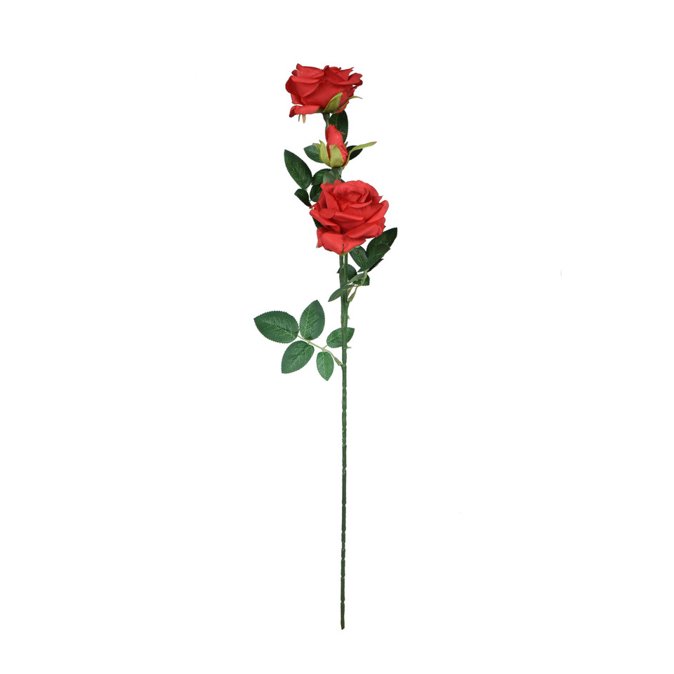 Róża - gałązka 59 cm, red K555-07