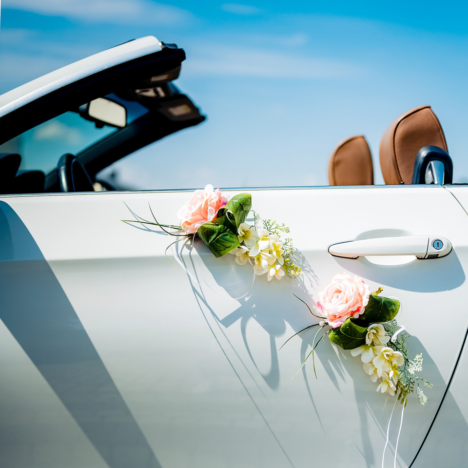 Wedding car handle decoration X518