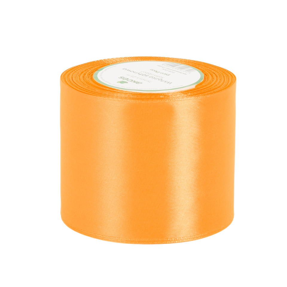 Wstążka satynowa (75mm x 25m), #004 orange FS18-004