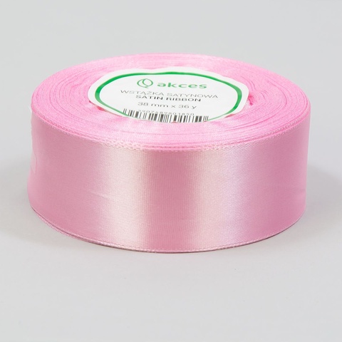 Wstążka satynowa (38 mm x 36y), pink FS05-018