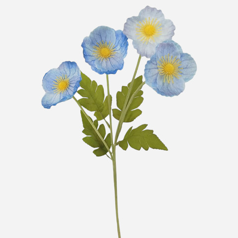 Anemone x 4, Lt. Blue G508-06