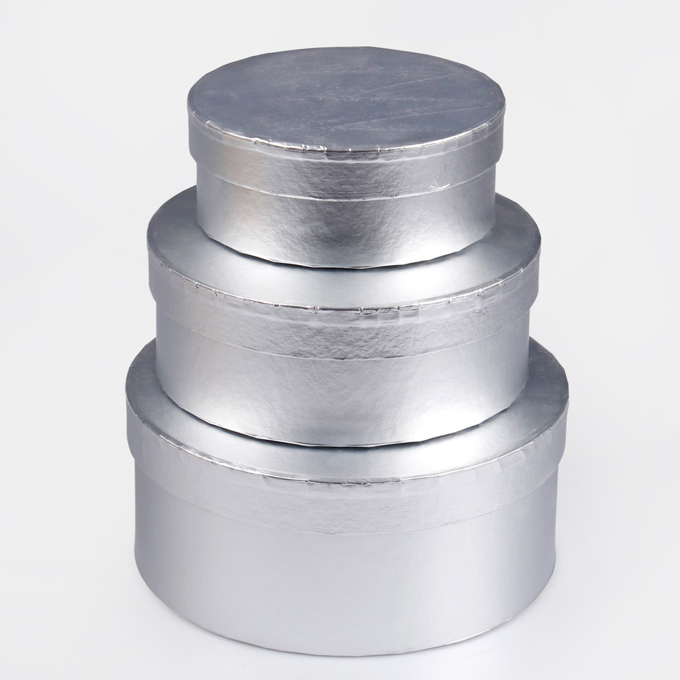 Pudełko ozdobne x 3 szt., Silver FB037S-02