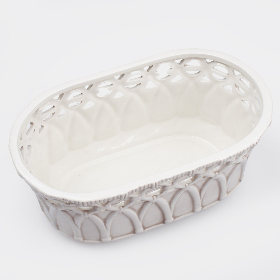 Osłonka ceramiczna owalna, White HD046