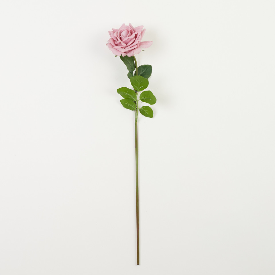 Róża – gałązka REAL TOUCH 61 cm, pink B83-05