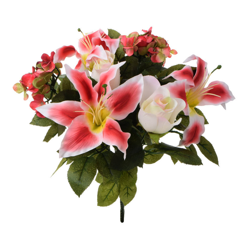 Róże/Lilie - bukiet 45 cm, m1 U513-m1