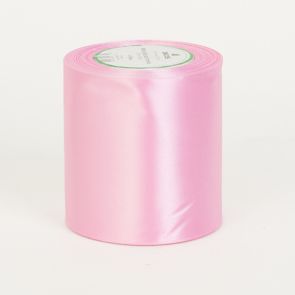 Wstążka satynowa (100mm x 25m), pink FS19-018
