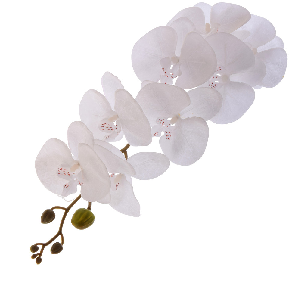 Storczyk - gałązka satynowa 92 cm, white K218-01