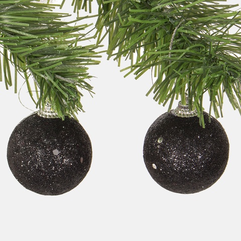 Bombki x 6 szt., Black S816-03
