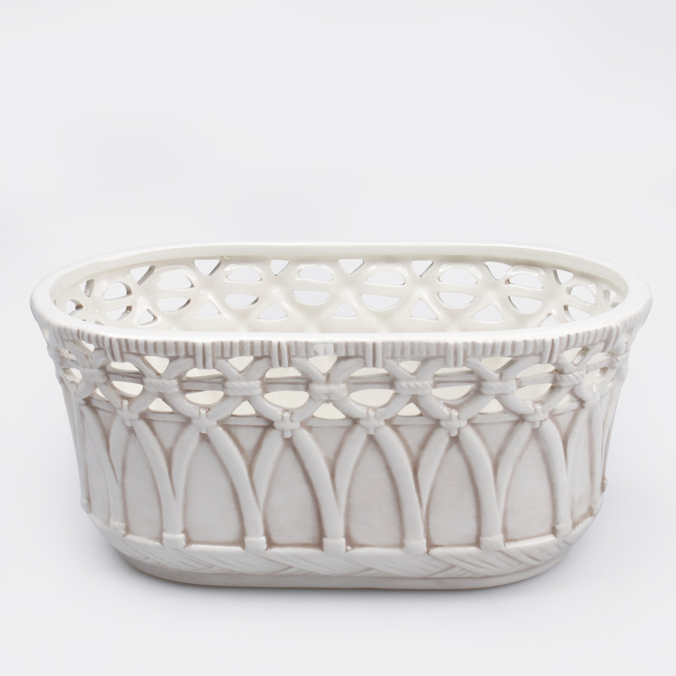 Osłonka ceramiczna owalna, White HD046